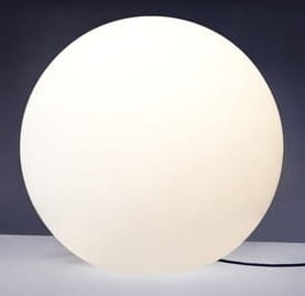 Lampa ogrodowa zewnętrzna kula 45cm IP44 E27 z kablem Nowodvorski 6977 Cumulus M biały