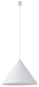 Lampa wisząca biały stożek z elementem mosiężnym Nowodvorski 8006 Zenith L GU10 50cm x 130cm