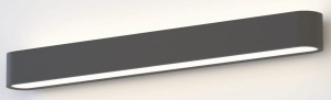 Grafitowa lampa ścienna listwa Nowodvorski 7528 Soft LED 60x6 T8 11W 3000K 63cm
