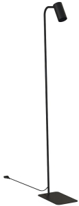 Lampa czarna podłogowa z włącznikiem na regulowanym kloszu Nowodvorski 7707 Mono GU10 130cm