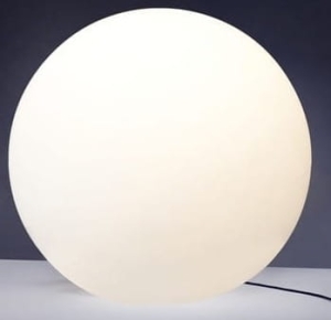 Lampa zewnętrzna ogrodowa kula z kablem Nowodvorski 6978 Cumulus L 60cm E27 IP44 biały