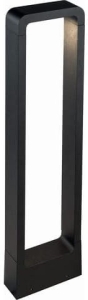 Czarna zewnętrzna lampa stojąca słupek ogrodowy Nowodvorski 9118 Thika LED 9W 550LM 3000K IP54 60cm