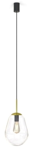 Lampa wisząca z szklanym kloszem nad okrągły stolik Nowodvorski 8673 Pear S E27 22cm x 180cm