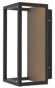 Grafitowa zewnętrzna lampa ścienna kinkiet na elewację Nowodvorski 8176 Symmetry LED 7W 210LM 3000K IP54