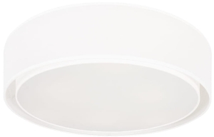 Biały okrągły plafon do sypialni Nowodvorski 8943 Mist III 3xE27 56cm x 14cm