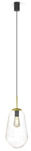 Lampa wisząca z szklanym kloszem do kuchni Nowodvorski 8672 Pear M E27 22cm x 188cm