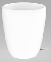 Zewnętrzna lampa stojąca świecąca biała donica Nowodvorski 9711 Flowerpot S E27 IP44 41cm x 35cm