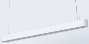 Lampa wisząca do biura biała listwa 95cm Nowodvorski 7547 Soft LED 90x6 16W 3000K