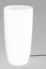 Biała zewnętrzna przenośna świecąca donica Nowodvorski 9712 Flowerpot M E27 IP44 70cm x 35cm