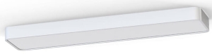 Biały prostokątny zaoblony plafon lampa sufitowa Nowodvorski 7542 Soft LED 90x20 2x16W