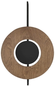 Nowoczesny kinkiet z ciemnej sklejki Nowodvorski 7653 Sunset A GX53