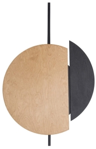 Nowoczesny kinkiet z ciemnej sklejki Nowodvorski 10578 Sunset C 2xGX53