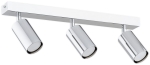 Chromowana listwa 50 cm z trzema reflektorami GU10 Lemir O3153 P3 CH Idun
