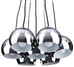 Lampa wisząca chromowane kopułowe klosze Azzardo AZ1043 Noa 7xE14 50cm