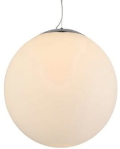 Lampa wisząca z białym szklanym kloszem kulą Azzardo AZ1328 White Ball E27 40cm