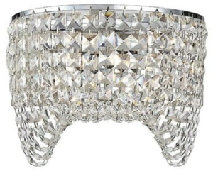 Kinkiet glamour z kryształkami na łańcuszku Azzardo AZ1283 Carmen 2xG9