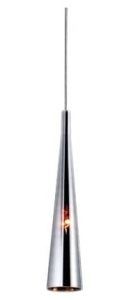 Lampa wisząca chromowany smukły stożek Azzardo AZ0998 Chemical E14