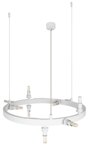 Lampa wisząca designerska baza pierścień biała Azzardo AZ5870 Bubbles Lampbody Round 15 10xG9
