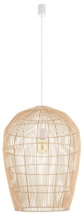 Lampa wisząca z dużym bambusowym kloszem Nowodvorski 11165 Haiti E27