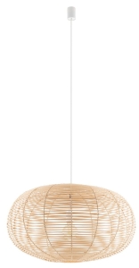 Lampa wisząca z szerokim rattanowym kloszem Nowodvorski 11155 Rattan E27