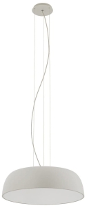 Szaro biała kopułowa lampa wisząca nad stół Nowodvorski 11231 Satellite E27 58cm
