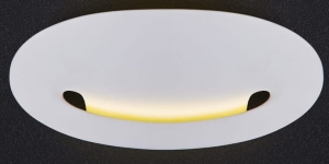 Zaokrąglony płaski biały kinkiet ścienny Azzardo AZ1701 Largo LED 12W 3000K