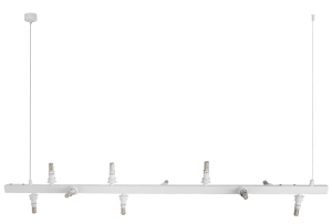 Lampa wisząca designerska baza podłużna biała Azzardo AZ5867 Bubbles Lampbody Line 10 10xG9