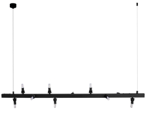 Lampa wisząca designerska baza podłużna czarna Azzardo AZ5866 Bubbles Lampbody Line 10 10xG9