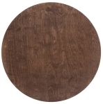 Duży płaski okrągły kinkiet z sklejki w kolorze ciemnego drewna Nowodvorski 11292 Timber LED 16W 3000K CRI90 50cm