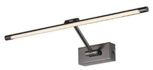 Czarny chromowany kinkiet galeryjka na wysięgniku Azzardo AZ2655 Davinci LED 10W 3000K CRI90 58cm