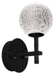 Lampa ścienna kinkiet nowoczesny czarny/przezroczysty Azzardo AZ6013 Edem Wall LED 4,2W 3000K