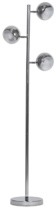 Chromowana lampa podłogowa na trzy obracane klosze Azzardo AZ0024 Trinton 3xE14 155cm