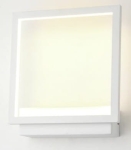 Biały płaski kinkiet ledowy kwadrat Azzardo AZ3142 Opera LED 18W 3000K