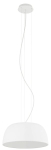 Biała kopułowa lampa wisząca nad stół Nowodvorski 11228 Satellite E27 38cm