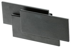 Czarny płaski kinkiet prostokąty Azzardo AZ2198 Clover LED 12W 3000K