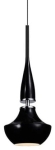 Czarna dekoracyjna smukła lampa wisząca Azzardo AZ0719 Tasos E14