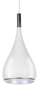 Biała lampa wisząca łezka Azzardo AZ0287 Spell E27 16cm