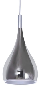 Chromowana lampa wisząca łezka Azzardo AZ0285 Spell E27 16cm