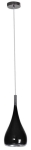 Czarna lampa wisząca łezka Azzardo AZ0288 Spell E27 16cm