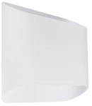 Biały prostokątny zaoblony kinkiet Azzardo AZ0114 Pancake 2xG9