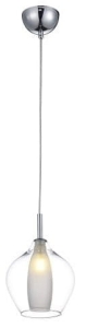 Mała lampa wisząca z kopułowym transparentnym kloszem Azzardo AZ3074 Amber G9 16cm