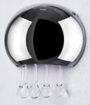 Lampa ścienna z chromowanym lustrzanym kloszem i kryształkami akrylowymi Azzardo AZ0911 Burn G9