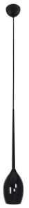 Lampa wisząca łezka z czarnym kloszem Azzardo AZ0130 Izza E14