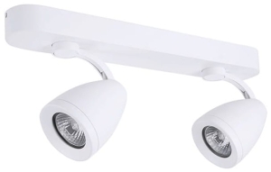 Biała lampa sufitowe podwójne reflektorki spot Azzardo AZ1241 Albico 2xGU10