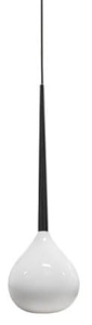 Biało czarna lampa wisząca łezka Azzardo AZ1062 Aga E14