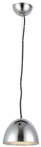 Chromowana kopułowa lampa wisząca Azzardo AZ1399 Modena E14 18cm
