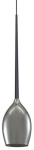 Lampa wisząca łezka z kloszem w kolorze dymnym Azzardo AZ2936 Izza E14