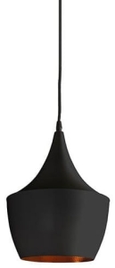 Czarno złota lampa wisząca jak pagoda Azzardo AZ1406 Orient E27 24cm