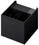 Czarny kinkiet kostka sześcian Azzardo AZ2932 Leticia G9