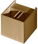 Złoty anodowany kinkiet kostka sześcian Azzardo AZ0952 Leticia G9